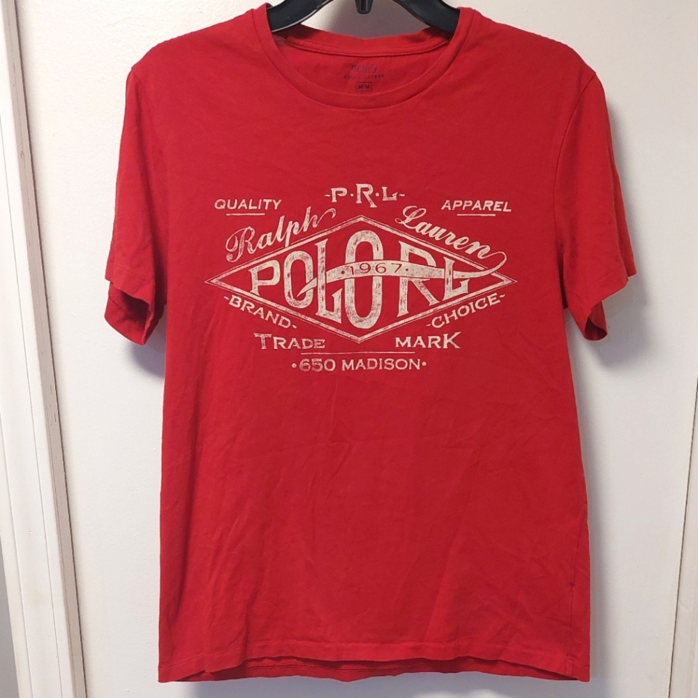 ❤️SALE! POLO RALPH LAUREN Red Graphic Short Sleeve Tee